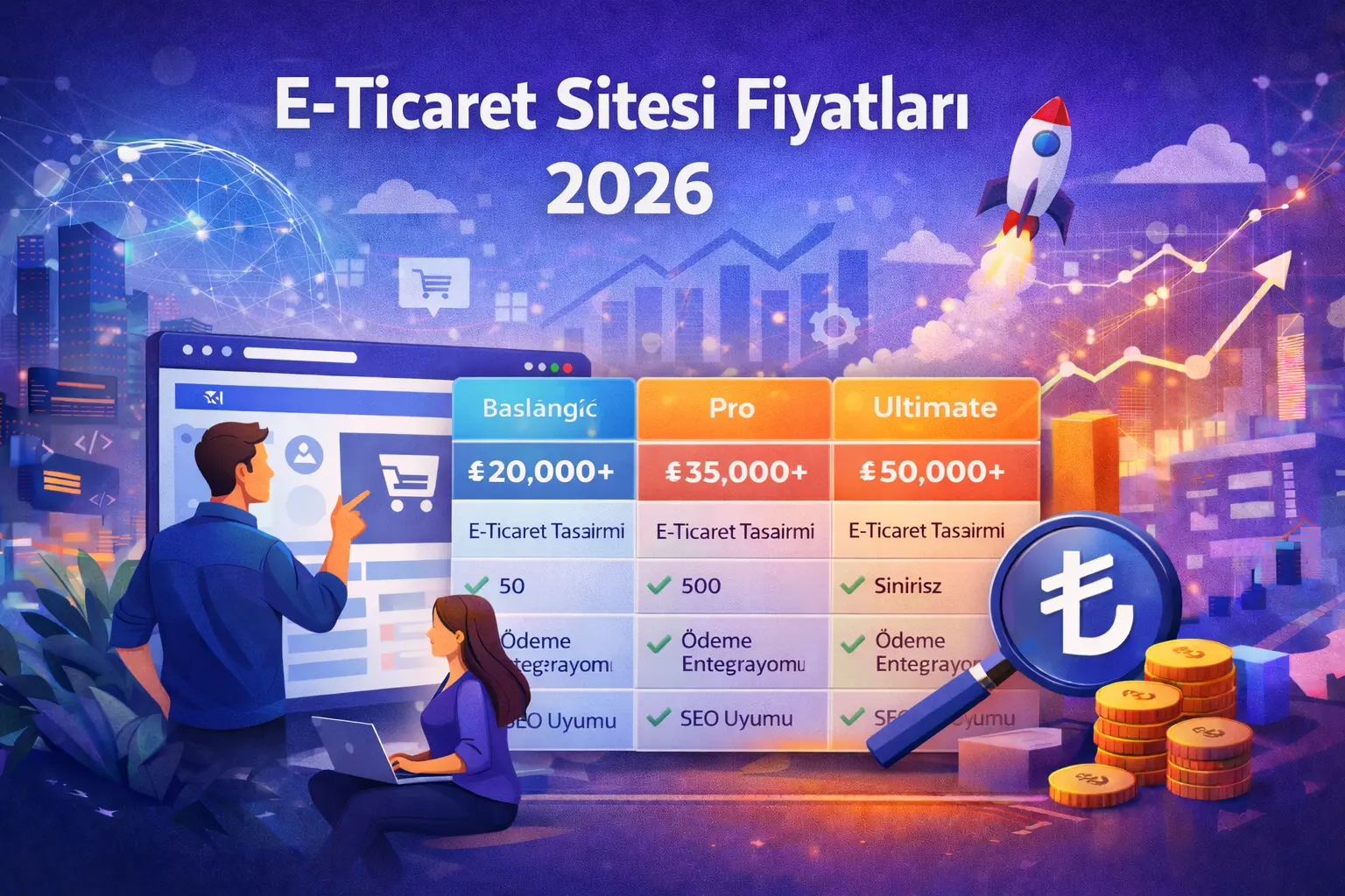 E-ticaret sitesi fiyatları 2026 kapak görseli
