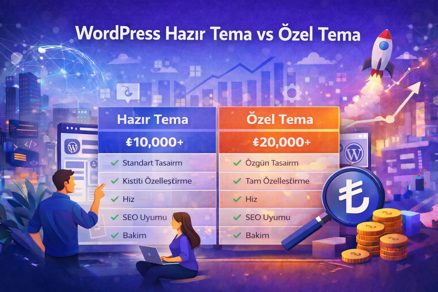 WordPress web sitesi fiyatları 2026 kapak görseli